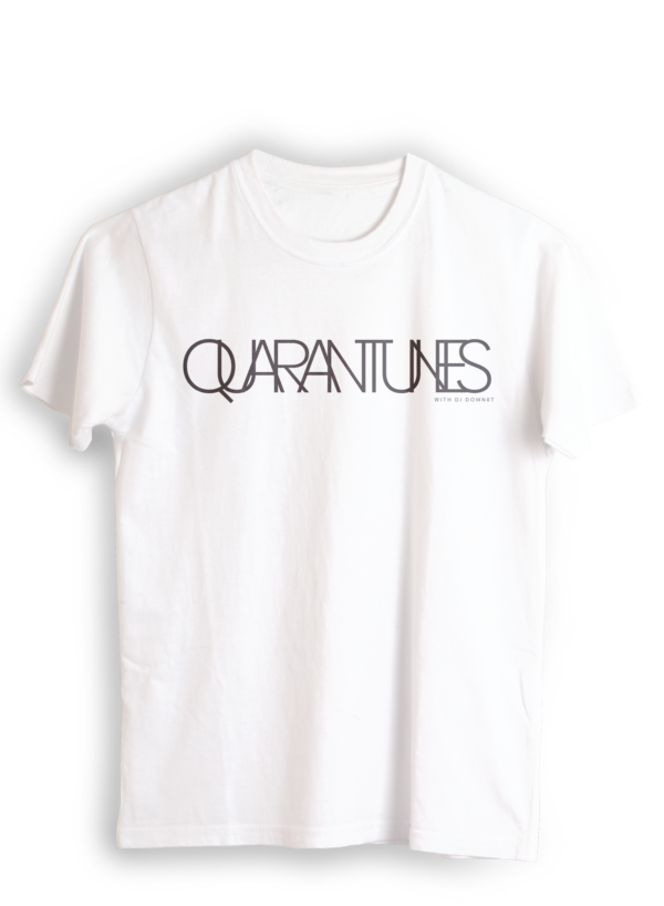 QUARANTUNES - DJDOMN8T WHITE T-SHIRT